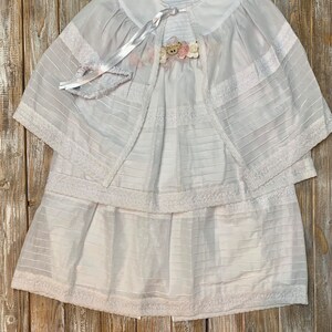Girl baptism dress- christening gown dress- vestido para bautizo