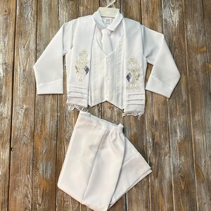 Boys baptism suit- baptism outfit- ropon para bautizo- bautizo- baptism