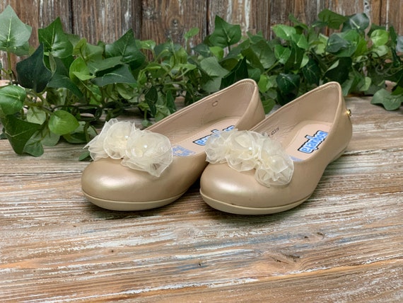 girls cream dress shoes KiddyLuv George Mary Jean Girls toddler Cream Dressing Rhinestone Shoes
