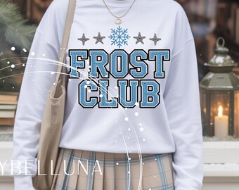 Frost Club Png, Winter Png, Faux Yarn Png, Faux Patch Png, Crochet Png, Christmas Png