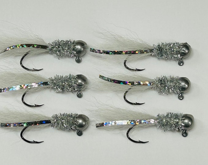 3 8 Oz Jig 50 Ball Head Jigs In Bronze With Sickle Hooks - Pick Your Size #10, #8, #6, #4, #2, Or #1! 1oz Jigs - Foto 2