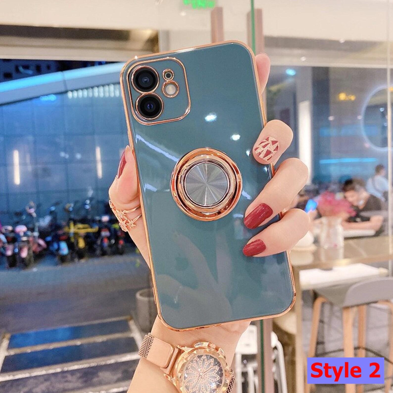 Luxury Ring Holder iPhone Case Gold Plating Phone Case for Etsy