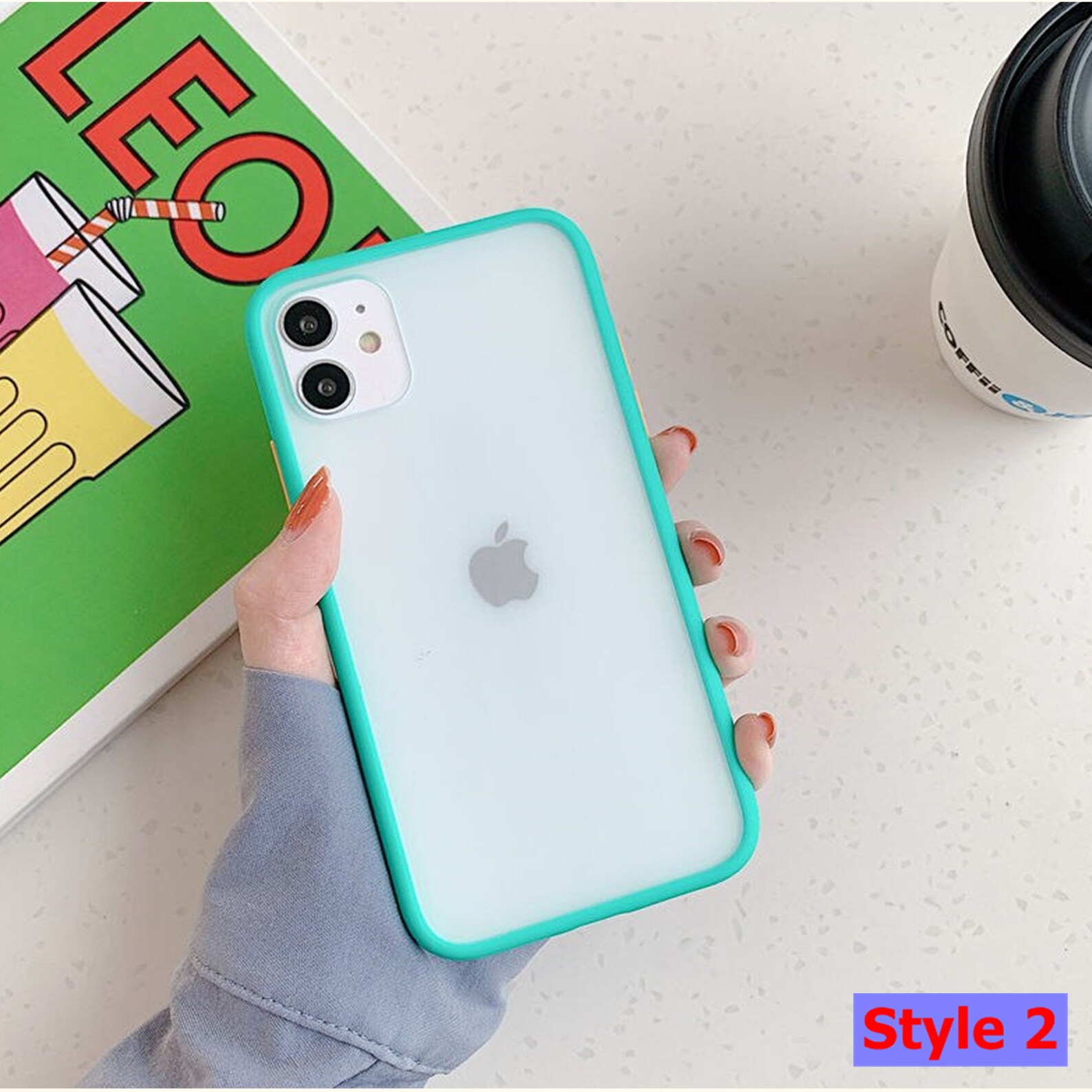 Mint Hybrid Matte Color Iphone Case for Iphone 11iphone Etsy