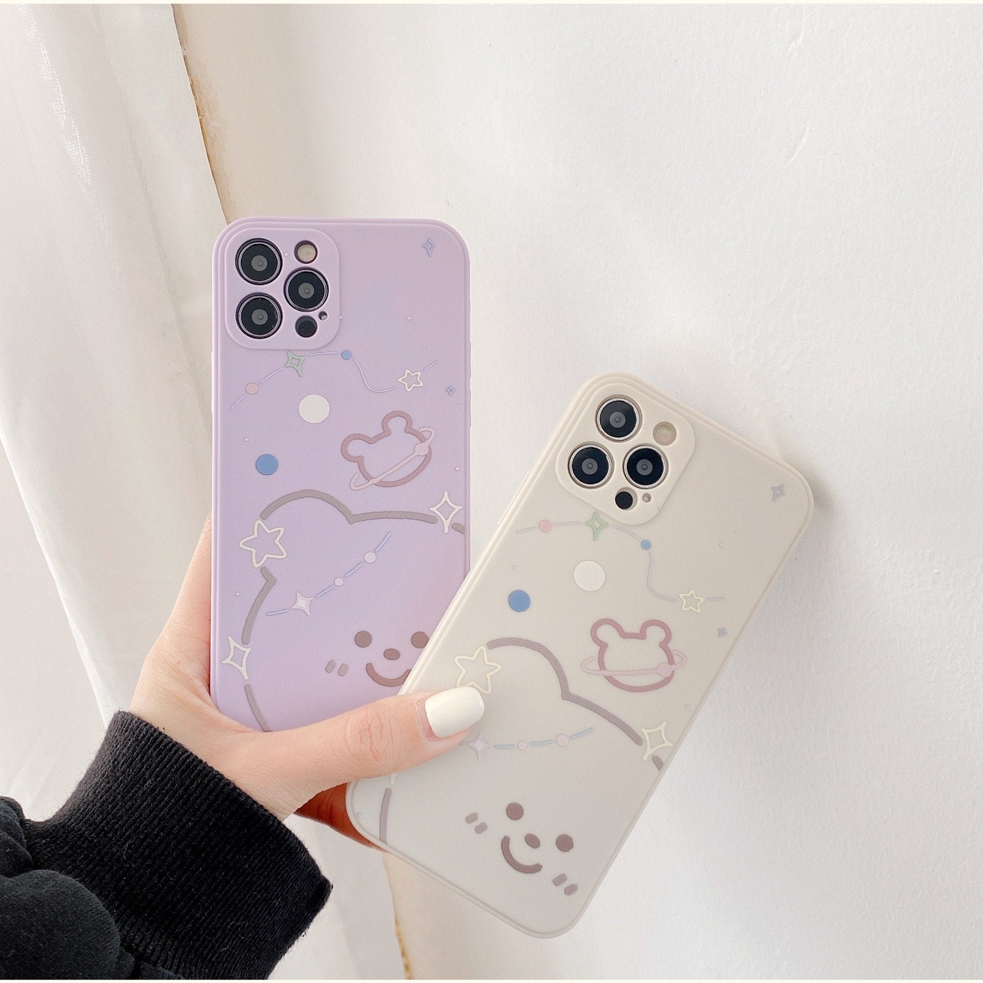 Aesthetic Cute Candy Bear Korean Phone Case For Iphone 11 12 Etsy Ireland