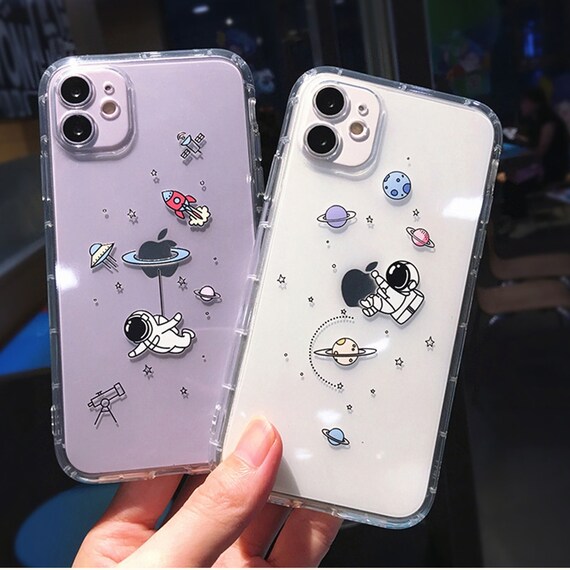 Cute Cartoon Astronaut Planet Star Phone Case For Iphone 11 12 Etsy Cute Cartoon Astronaut Planet Star Phone Case For Iphone 11 12 Etsy