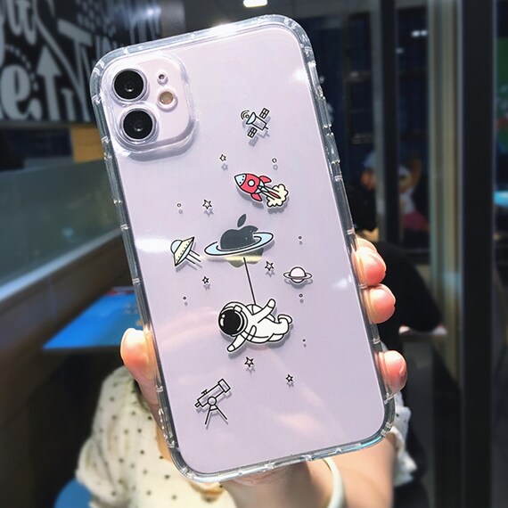 Cute Cartoon Astronaut Planet Star Phone Case For Iphone 11 12 Etsy Australia