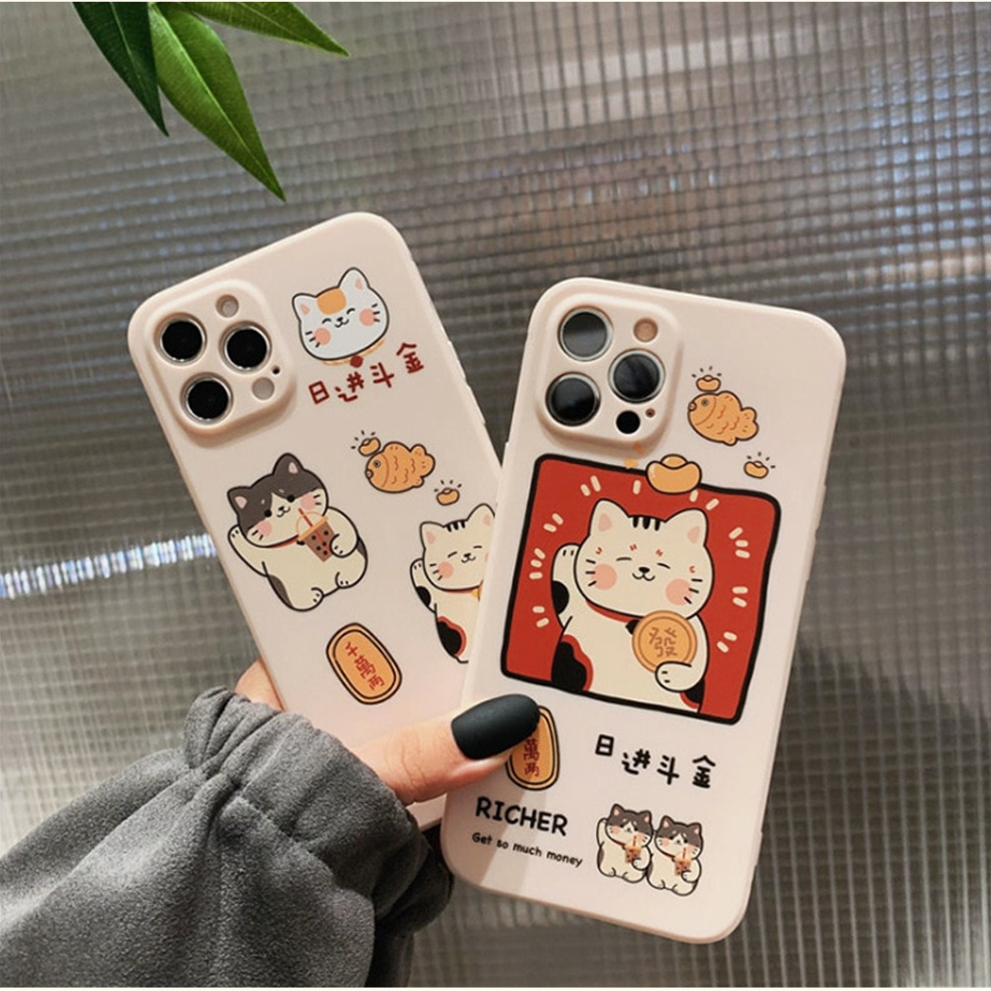 Cute Cartoon Cat Phone Case For Iphone 11 12 Pro Max X Xs Xr Etsy Cute Cartoon Cat Phone Case For Iphone 11 12 Pro Max X Xs Xr Etsy