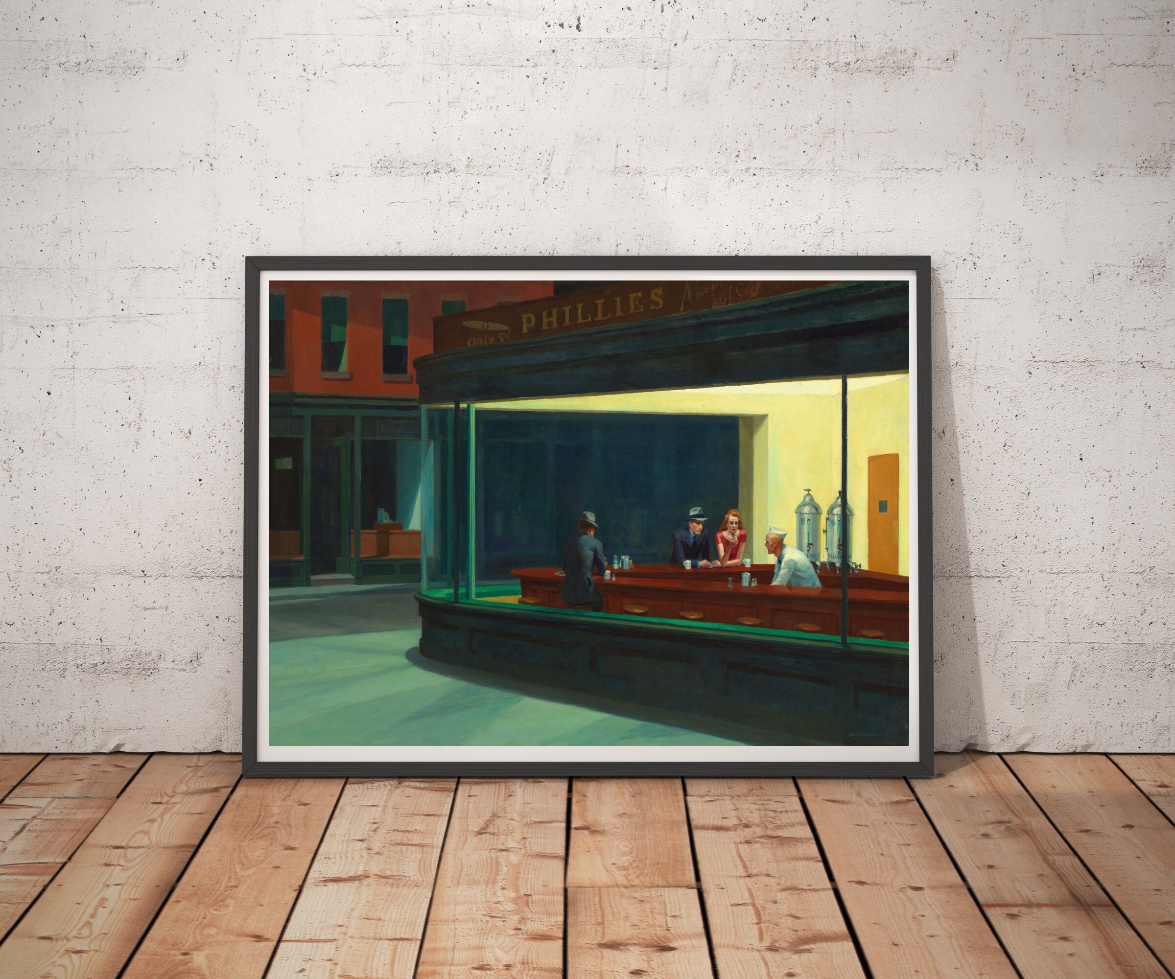 Edward Hopper Exhibition Poster Edward Hopper Nighthawks Etsy