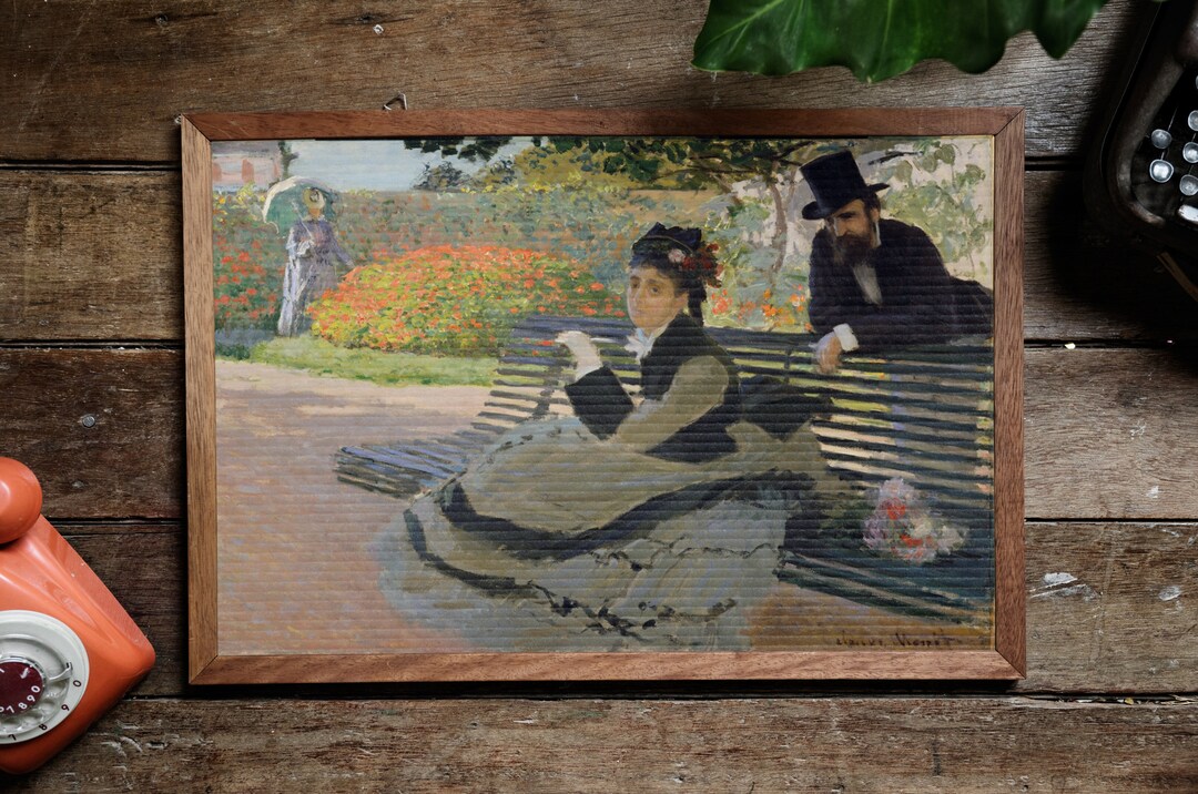 Camille Monet on a Garden Bench,by Claude Monet, Modernism ...