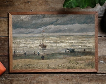 Beach at Scheveningen in Stormy Weather Zeegezicht Bij - Etsy