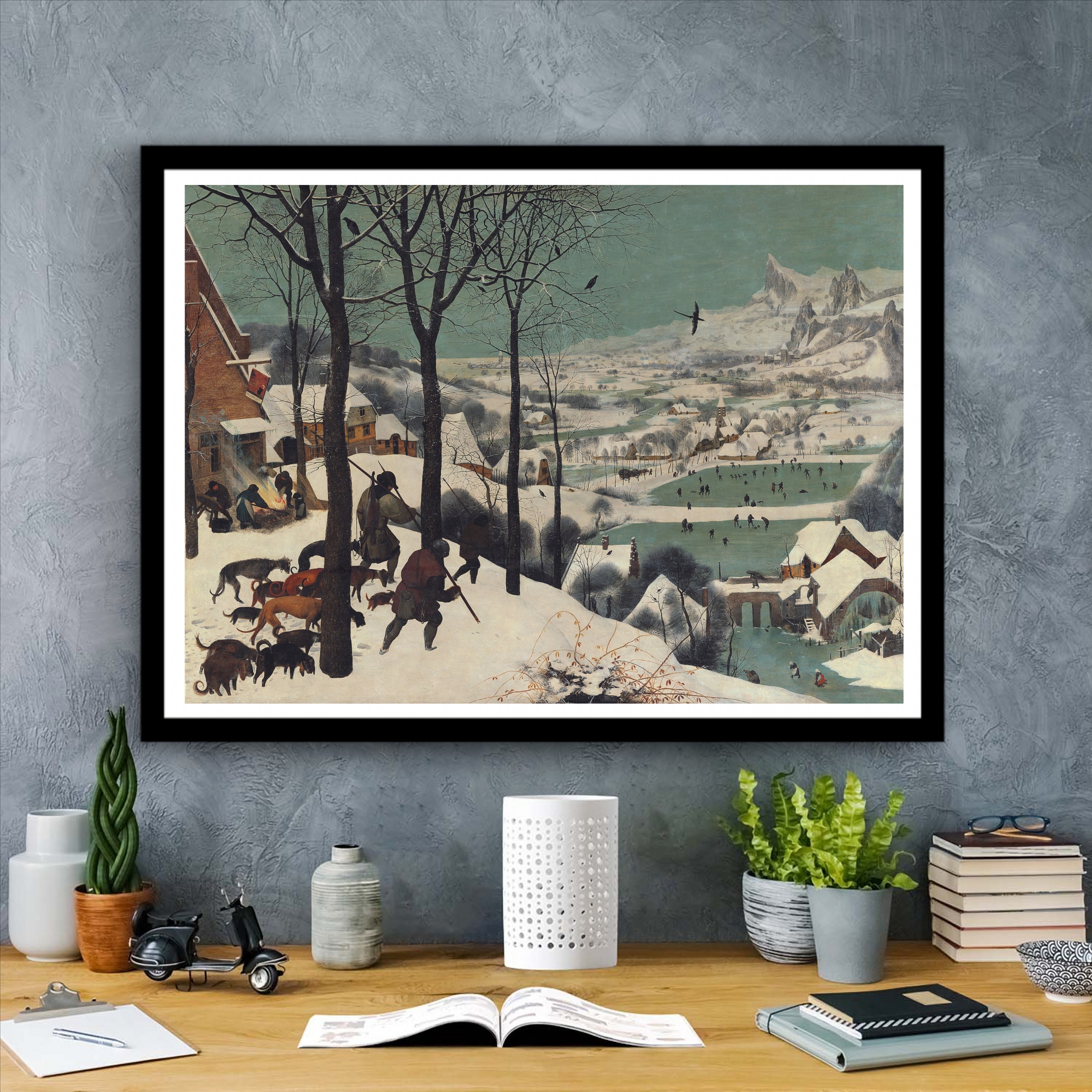 The Hunters In, the Snow, by Pieter Bruegel, the Elder 1565, Reproduction Print, Giclée Print