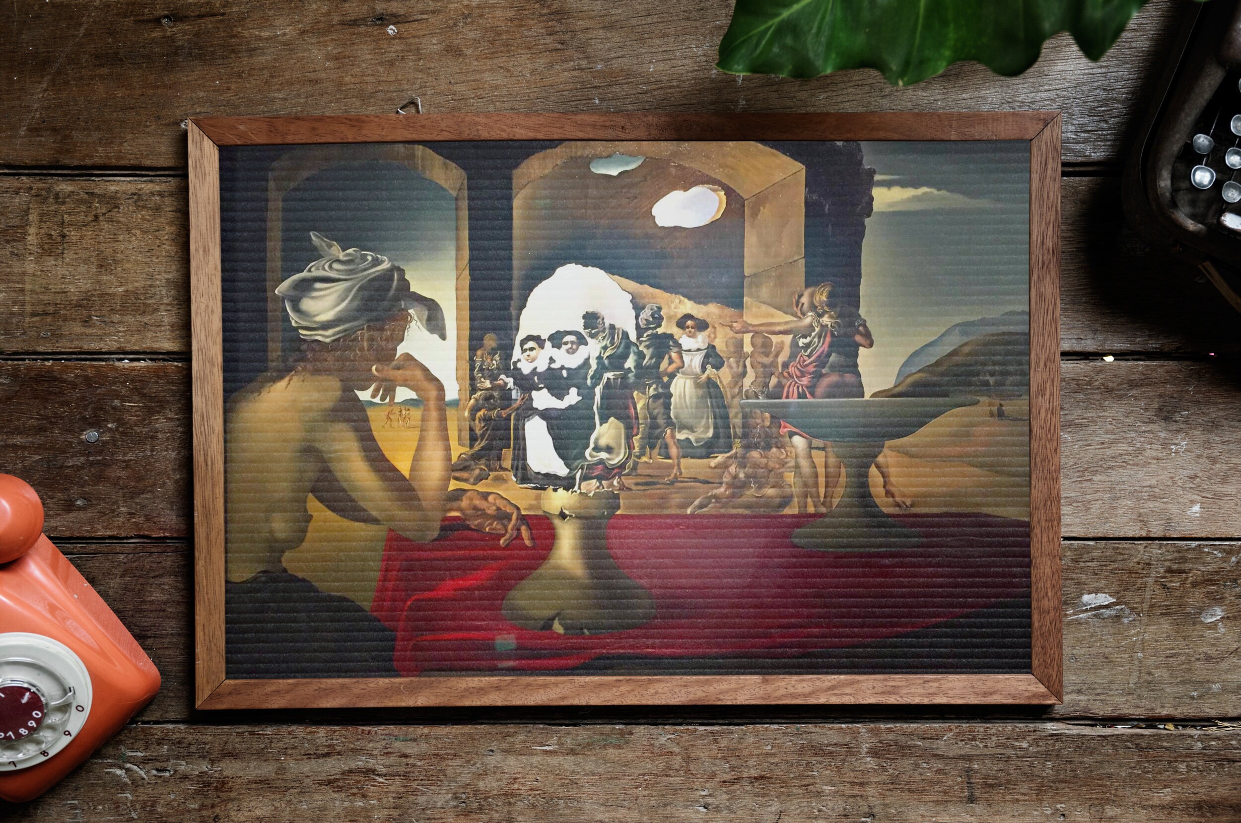 Slave Market With the Disappearing Bust of Voltaire, by Salvador Dali