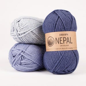 Alpaca Yarn Drops Nepal Knitting Wool Yarn Sock Yarn Natural Yarn Aran Weight Yarn