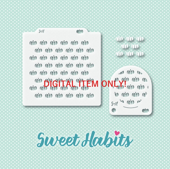 pumpkin cookie stencils svg digital cut file printable pdf etsy