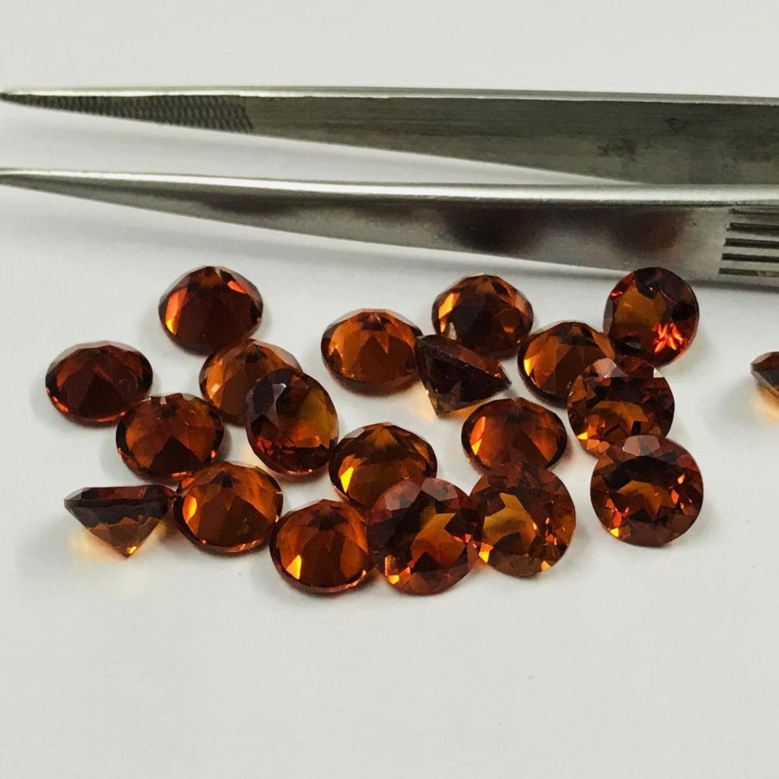 Citrine Faceted Round Loose Gemstones 5102550 Pcs 6mm Etsy