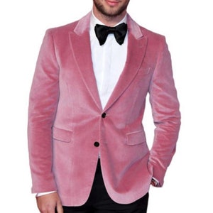 Pink velvet shop blazer womens