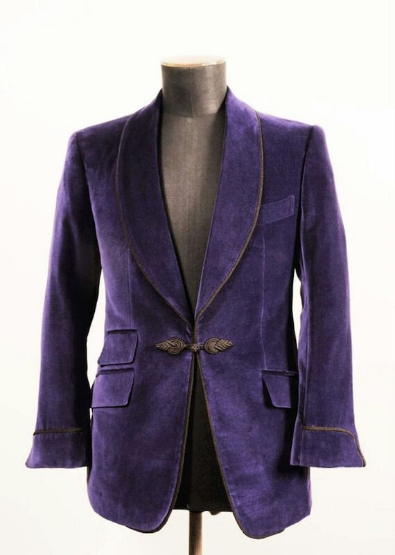 purple evening jacket