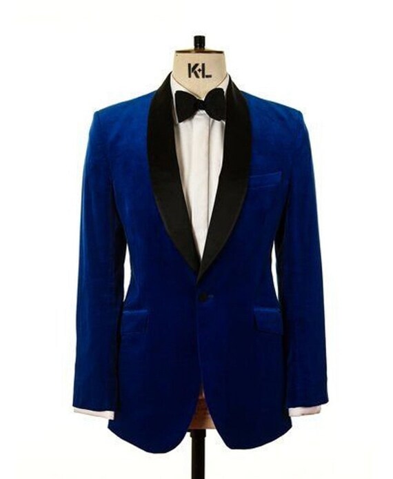 Blue top evening jacket