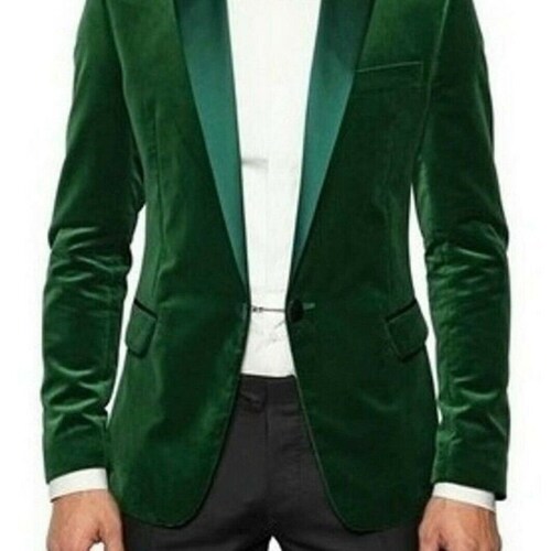 Men Tuxedo Jacket Yellow Slim Fit One Button Dinner Jacket Etsy