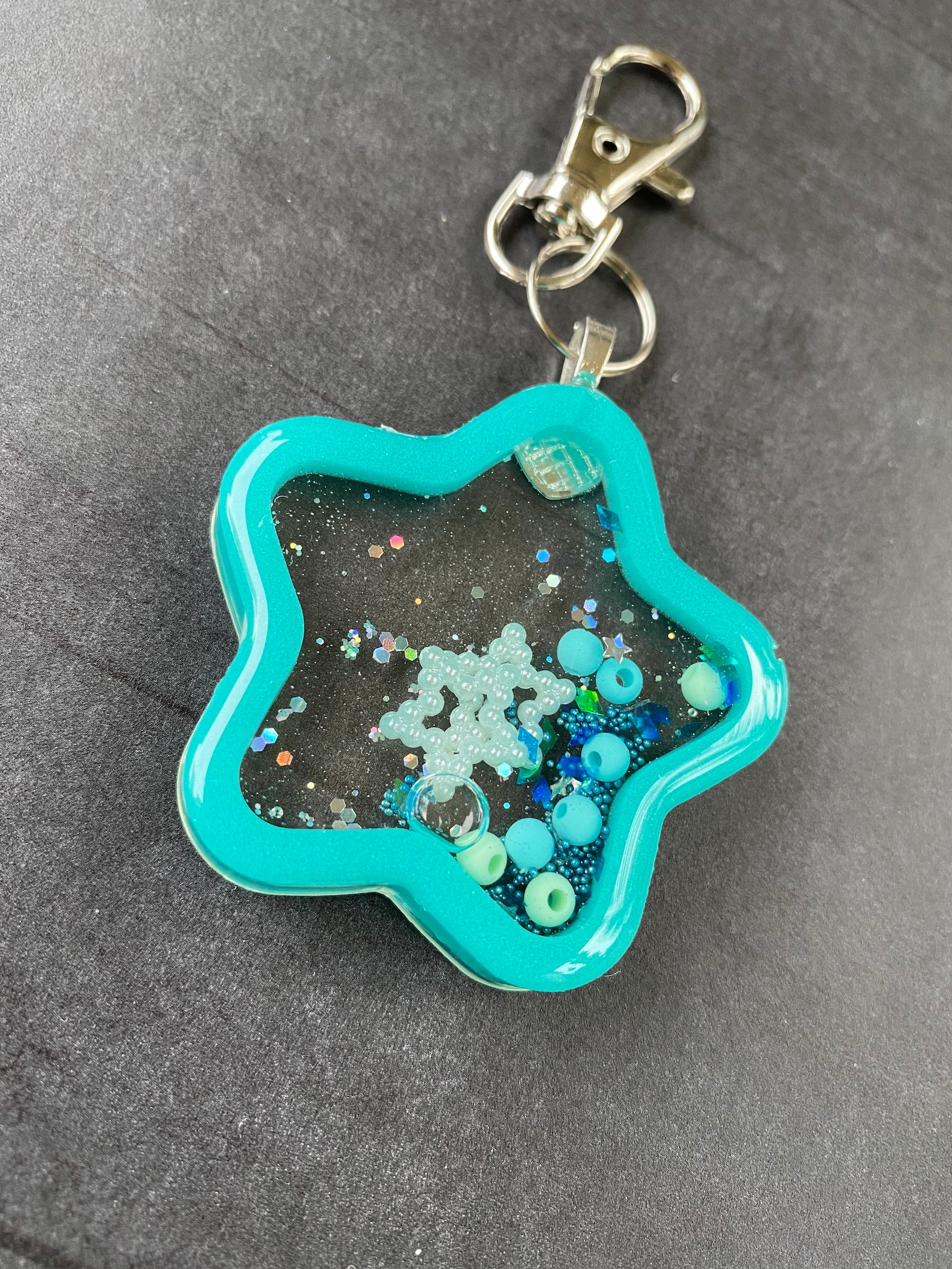 Star Shaker Keychains Etsy