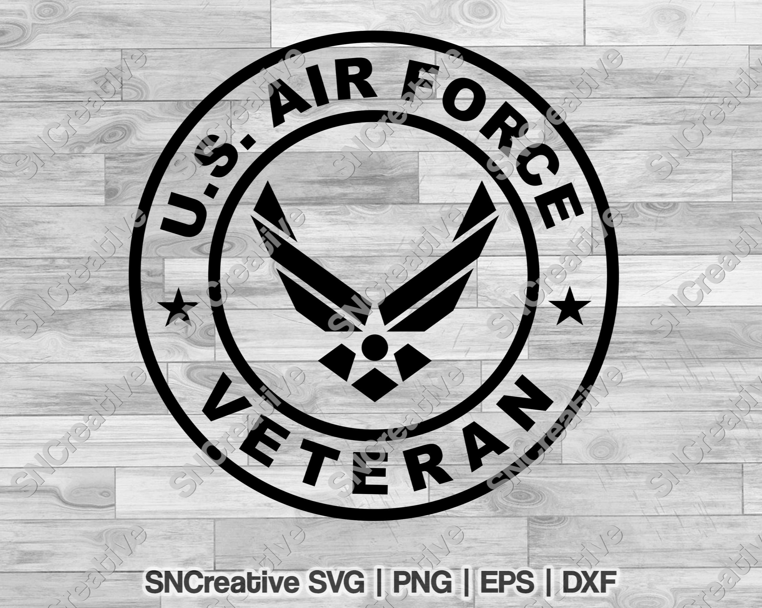 Download United States Air Force Veteran Patriotic Military Logo Inspired Svg Png Dxf Eps Digital Files Cutting