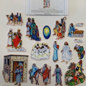 Birth of Jesus Felt Figures Flannel Board Stories Christmas Nativity Scene
