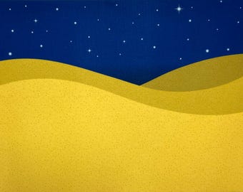 Night Time Background Nativity size 17"x23.7" Felt Flannel Board Story