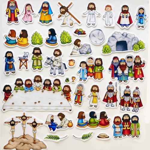 Easter Deluxe Felt Set for Bible Felt Flannel Board Stories Etsy