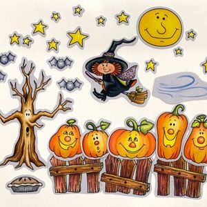Five Little Pumpkins Felt Figures 30 Pieces Flannel Board Stories Preschool Rhymes Felt Board Story Set Halloween