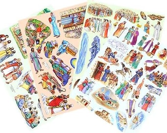 UNCUT Stories of Jesus Felt Set & Flannel Board Bible Felt Stories Birth Crucifixion Miracle Parable