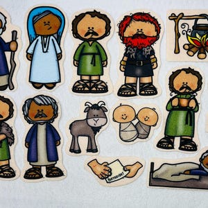 Jesus Fishers of Men Miraculous Catch Felt Figures for Bible