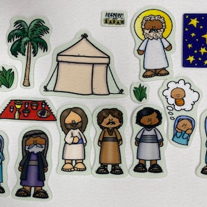 Abraham & Sarah Felt Figures For Bible Felt Flannel Board Stories Old Testament