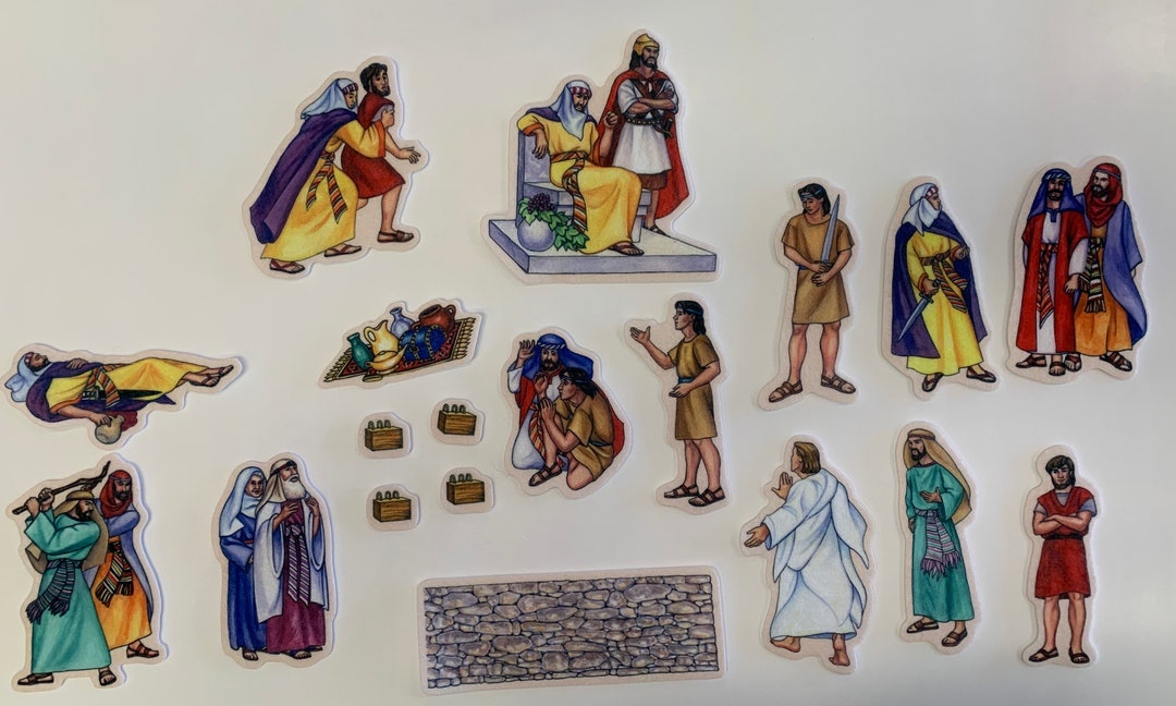 Nephi & the Brass Plates Felt Figures for Flannel Board Book OF Mormon