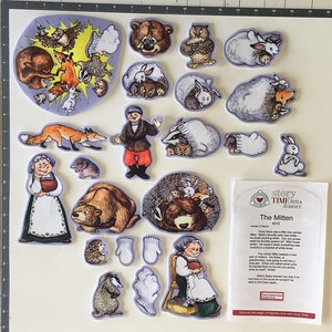 The Mitten Felt Figures Flannel Board Story Set Felt Board Stories Kids Preschool Education Ukrainian Folk Tale