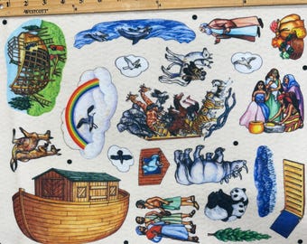 Noah's Ark Felt Figures For Bible Felt Flannel Board Stories Old Testament Kids Story