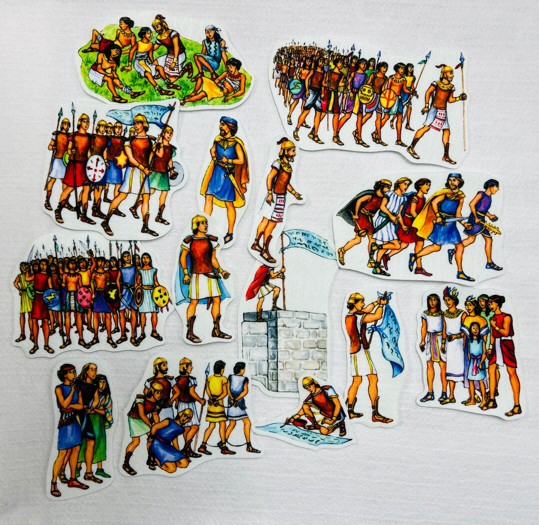 Captain Moroni Felt Figures for Flannel Board Book OF Mormon Stories ...