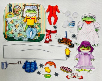 SALE Freddy Frog Felt Figures Flannel Board Story Set Felt Board Stories P1