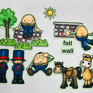 Humpty Dumpty Nursery Rhyme Felt Figures Flannel Board Story Set Felt Board Stories Preschool Fairy Tales