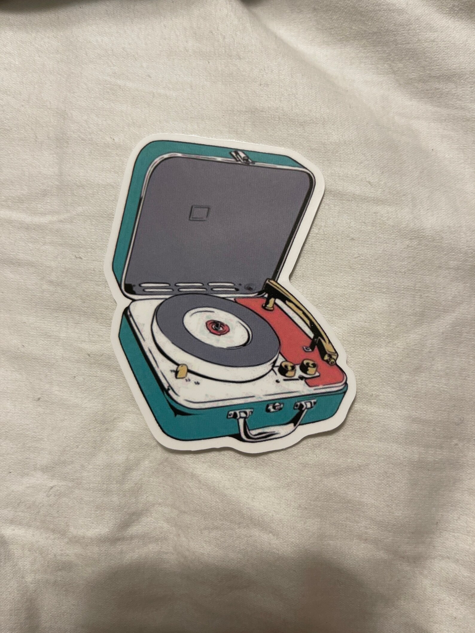 Record Player Sticker Decal Etsy