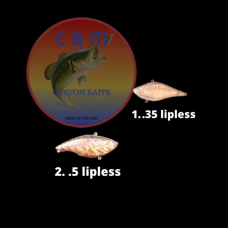 Blue Shad Lipless Holographic Crank Bait. Bass Fishing Custom Etsy