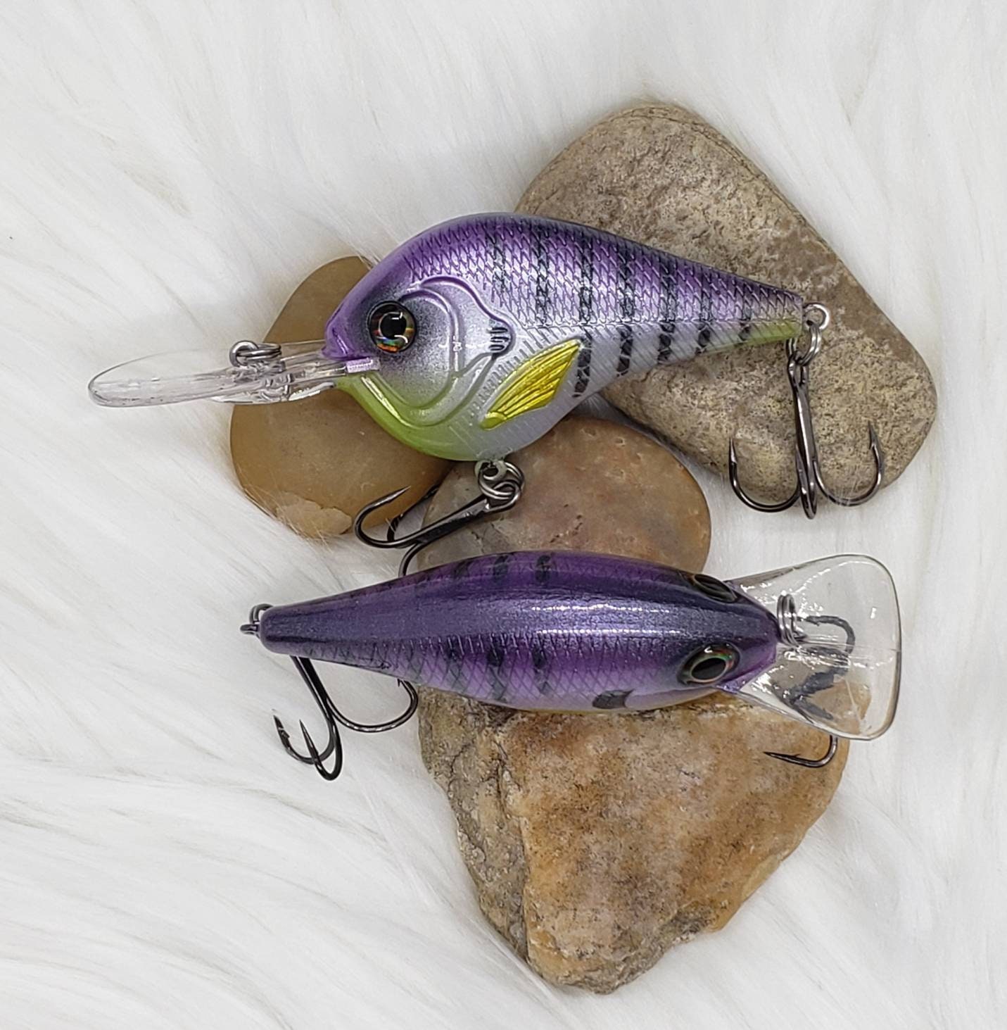 Baby Bluegill Custom Painted Crankbait. Bass Fishing, Custom Fishing Lures.  Gifts for Him 
