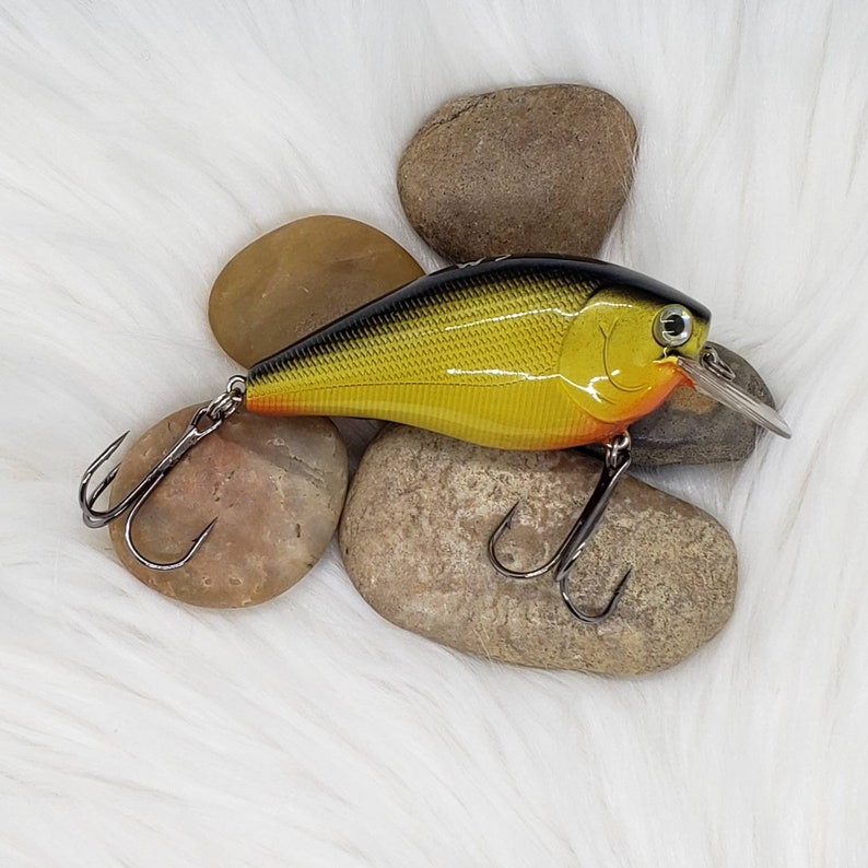 Chartreuse Baitfish Custom Painted Bass Fishing Lure. Choose Etsy