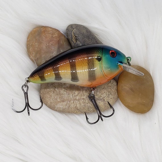 Summer Bluegill Crankbait Bass Fishing Lure. Square Bill, Deep Diver, Wake  Bait. Fishing Gift for Him, Hand Painted Bass Fishing Tackle. 