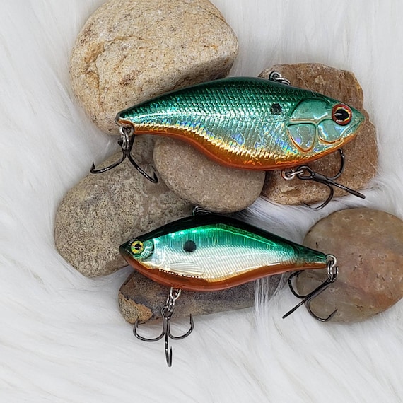 Tennesee Shad Holographic Lipless Crankbait Custom Bass Fishing Lure.  Fishing Gifts for Him, Dad Gift, Husband Gift. -  New Zealand