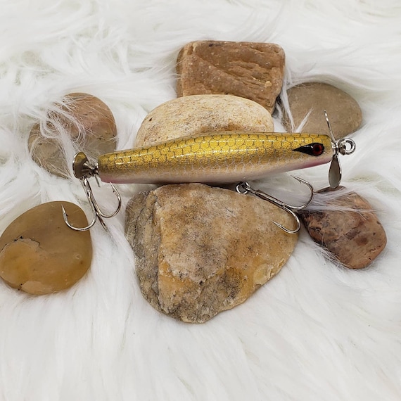 Gold Shad Hand Carved Bass Wood 3 Inch Double Blade Prop Bait. Custom  Fishing Lure. Gifts for Him, Handmade Lures, Bass Fishing Baits. - Etsy