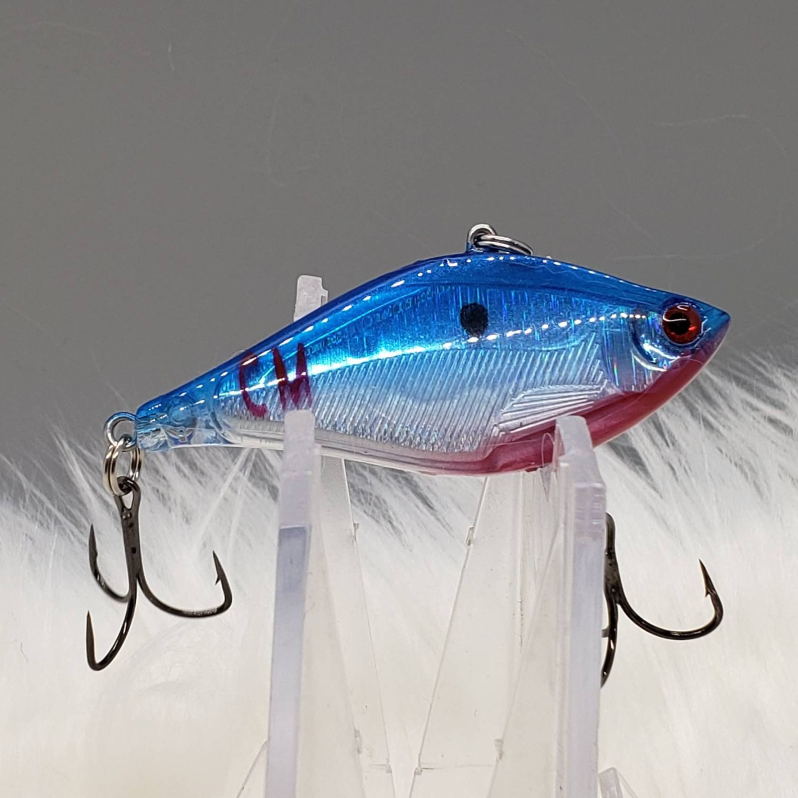 Blue Shad Lipless holographic Crank bait. Bass fishing custom Etsy
