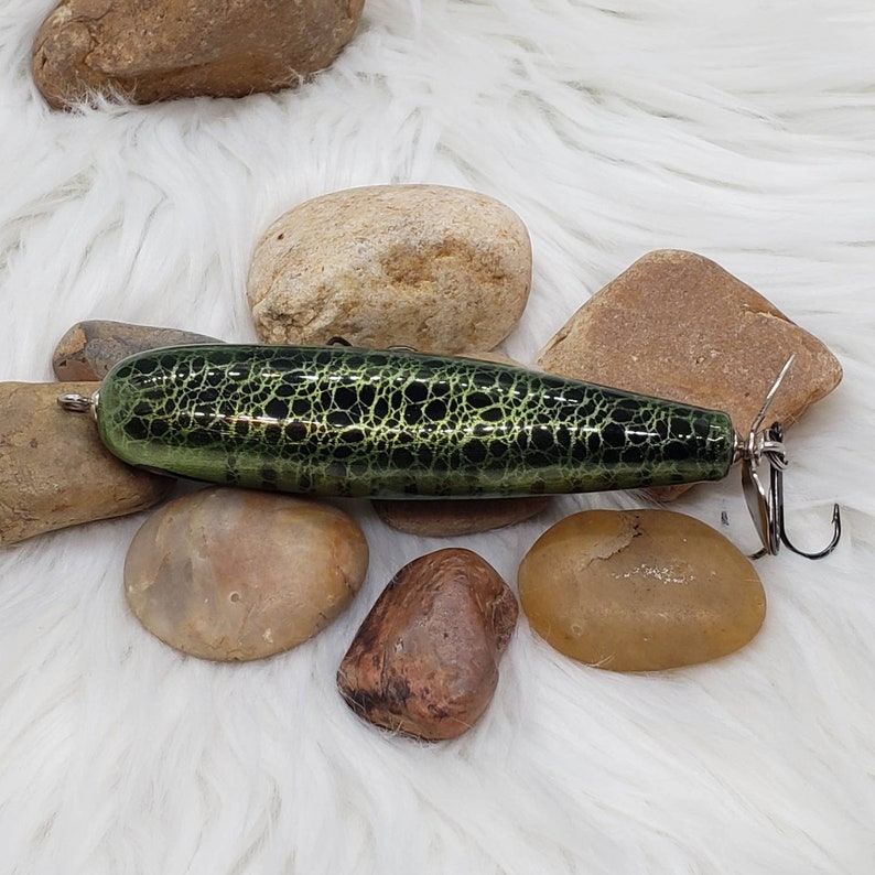 Bream Hand Carved Bass Wood Single Blade Prop Bait Fishing Etsy