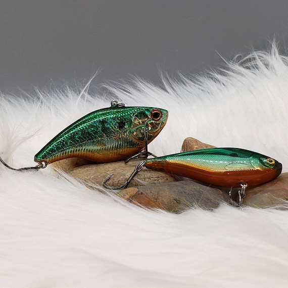 Tennesee Shad Holographic Lipless Crankbait Custom Bass Fishing Lure.  Fishing Gifts for Him, Dad Gift, Husband Gift. 