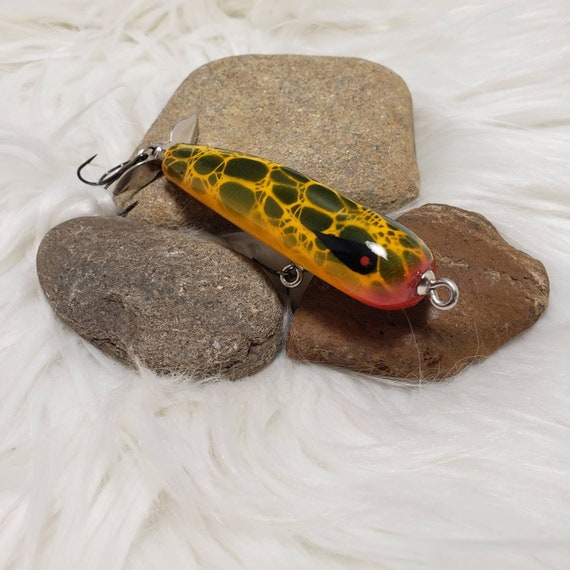 Custom Horny Toad Painted Hand-carved Bass Wood Top Water Prop Bait Fishing  Lure. Single or Double Prop. Gifts for Him, Wooden Lure. 