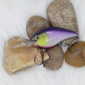 Royal Shad crankbait, Custom fishing lures. Bass fishing, lipless, deep diver, jerk bait.
